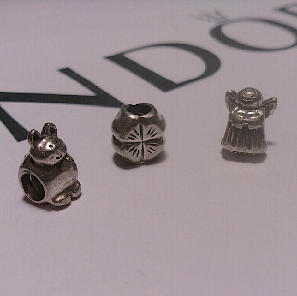 PANDORA | Authentic Charms 6 PCS 🍀👼🏻💖🐰 - Picture 1 of 4